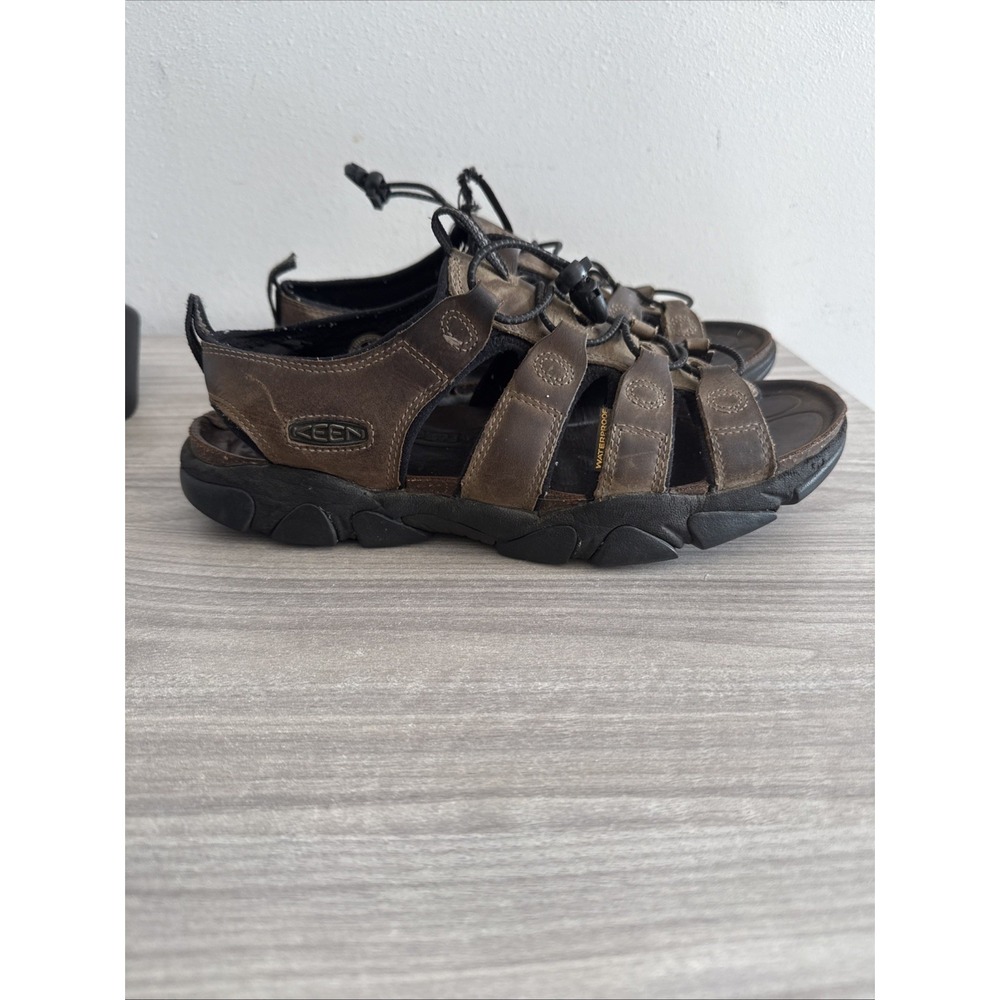 KEEN Arroyo II Sandals Brown Mens Sz 11 Leather Waterproof Hiking Shoes 1003032